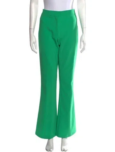 Pre-owned Attico Flared Pants In Green