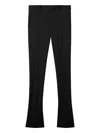 Attico Flared Trousers In Black