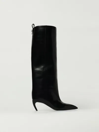 Attico Flat Ankle Boots The  Woman Color Black