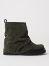 Attico Khaki Mini Robin Combat Boots In Green