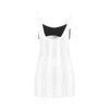 Attico Flat Ribbed Jersey Tank Top In White