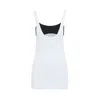 Attico Light Blue Flat Ribbed Tank Top