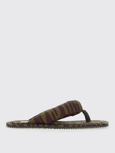 ATTICO FLAT SANDALS THE ATTICO WOMAN COLOR GREEN,H05425012