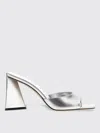 Attico Mule ''mini Devon'' Silver In Silver