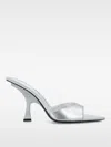 Attico Women's Ester Heel Mules In Silver