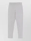 Attico Fleece Jogger Pants Elastic Waistband In Gray