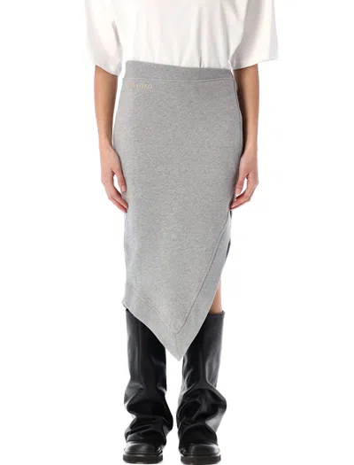 ATTICO FLEECE MIDI SKIRT