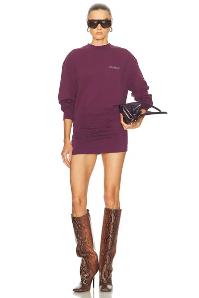 Attico Fleece Mini Dress