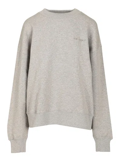 Attico Fleece Sweatshirt Sweatshirts Grey In Gold