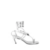 Attico Flip-flop Sandals In Silver