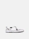 Attico Sneakers Light And Natural In Silver