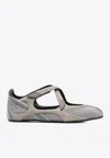 Attico Floor 01 Flat Ballerina In Gray
