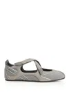 Attico Wanderer Cut-out Mesh Ballerina Flat