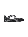 Attico Flat Shoes Blacks And Greys In Black