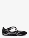 Attico Floor 01 Mesh And Leather Ballerinas Flat