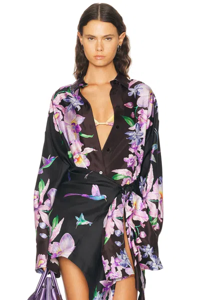 Attico Floral Shirt In Multi