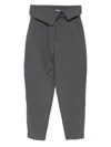 Attico High Waist Casual Pants In Gray