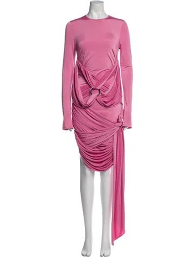 Pre-owned Attico Fran Mini Dress In Pink