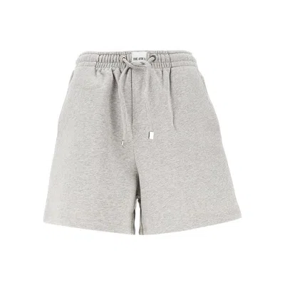 Attico French Terry Shorts In Gray