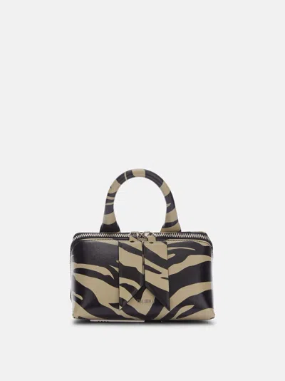 Attico ''friday'' Black And Safari Mini Handbag