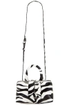 Attico Friday Crossbody Bag In White & Black