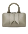 Attico Mini Friday Bag Top Handle Textured Finish In Gray