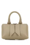 Attico Dove Grey Leather Mini Friday Bag