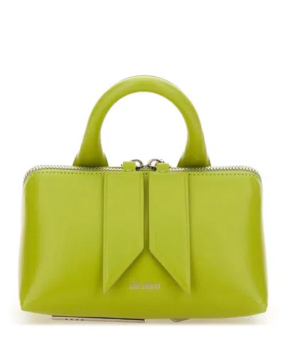 Attico Friday Mini Handbag In Green