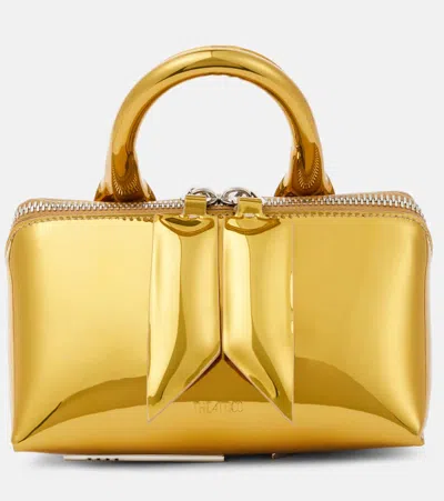 Attico Friday Small Tote Bag In Gold
