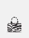 Attico Friday Crossbody Bag In White/black