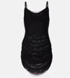 Attico Mini Dress With Adjustable Thin Shoulder Straps