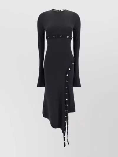 Attico Midi Dress In Black  