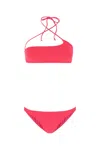 ATTICO FUCHSIA STRETCH NYLON BIKINI