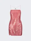 Attico Fujiko Mini Dress In Pink