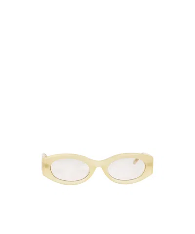Attico Full Frame Sunglasses In Yellow