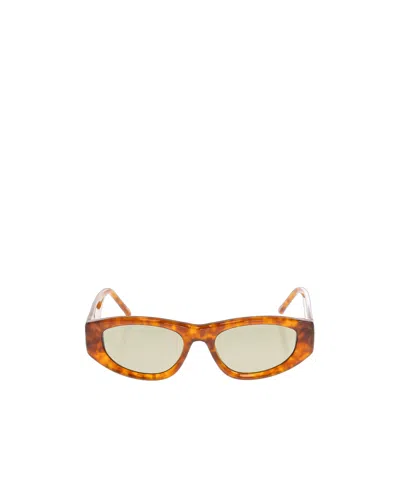 Attico Full Frame Sunglasses In Brown