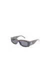 Attico Full Frame Sunglasses In Gray
