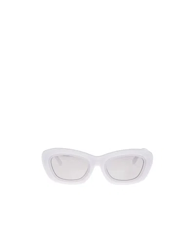 Attico Full Frame Sunglasses In White