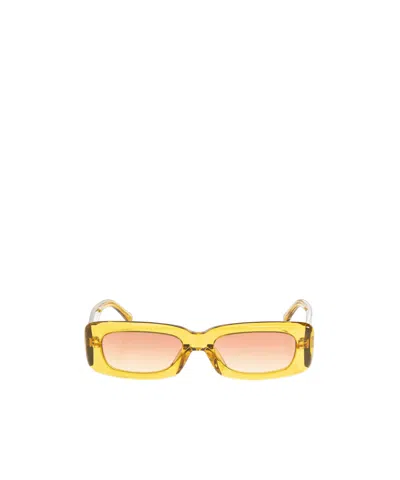 Attico Full Frame Sunglasses In Yellow
