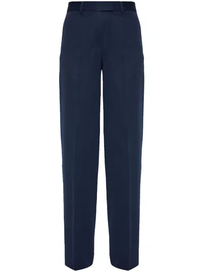 Attico Gabardine Pants In Blue