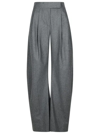 ATTICO GARY GREY WOOL BLEND PANTS