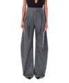 Attico Gary Pleated Wool-blend Tapered Pants