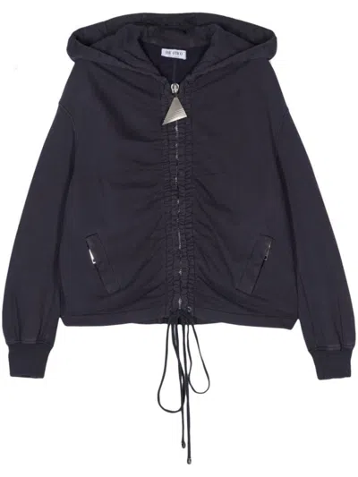 ATTICO GATHERED FRONT HOODIE