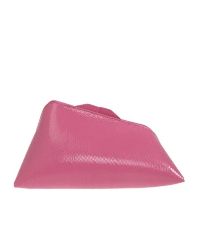 Attico Geometric Clutch In Pink
