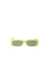 Attico Mini Marfa Sunglasses In Green