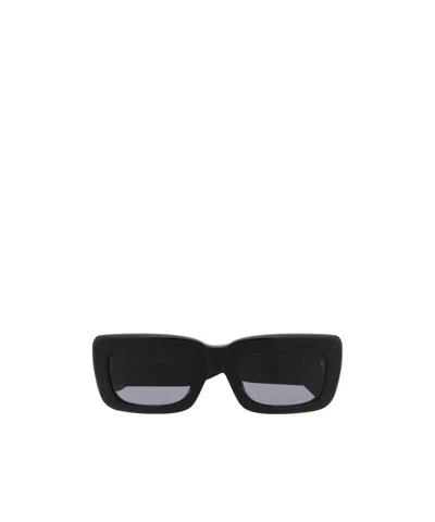 Attico Geometric Frame Sunglasses In Black