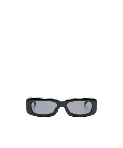Attico Geometric Frame Sunglasses In Black