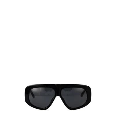 Attico Geometric Sunglasses In Brown