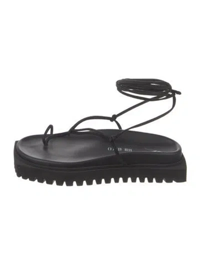 Pre-owned Attico Gladiator Sandals In Black