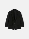 Attico Short Coat ''glen'' Black In Black